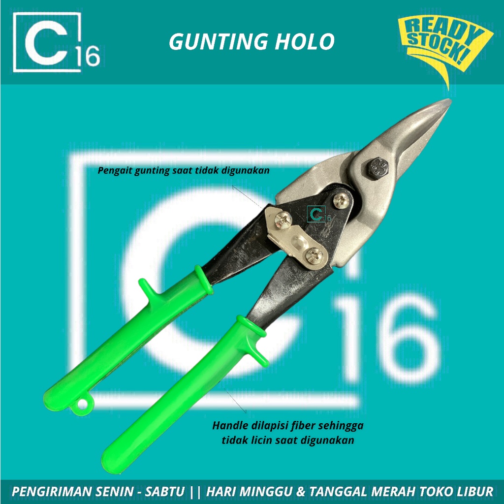 

Gunting Seng Aviation Snips 10 Inch Gunting Baja Ringan / Gunting Plat Gunting Seng 10" / Gunting Holo TERMURAH