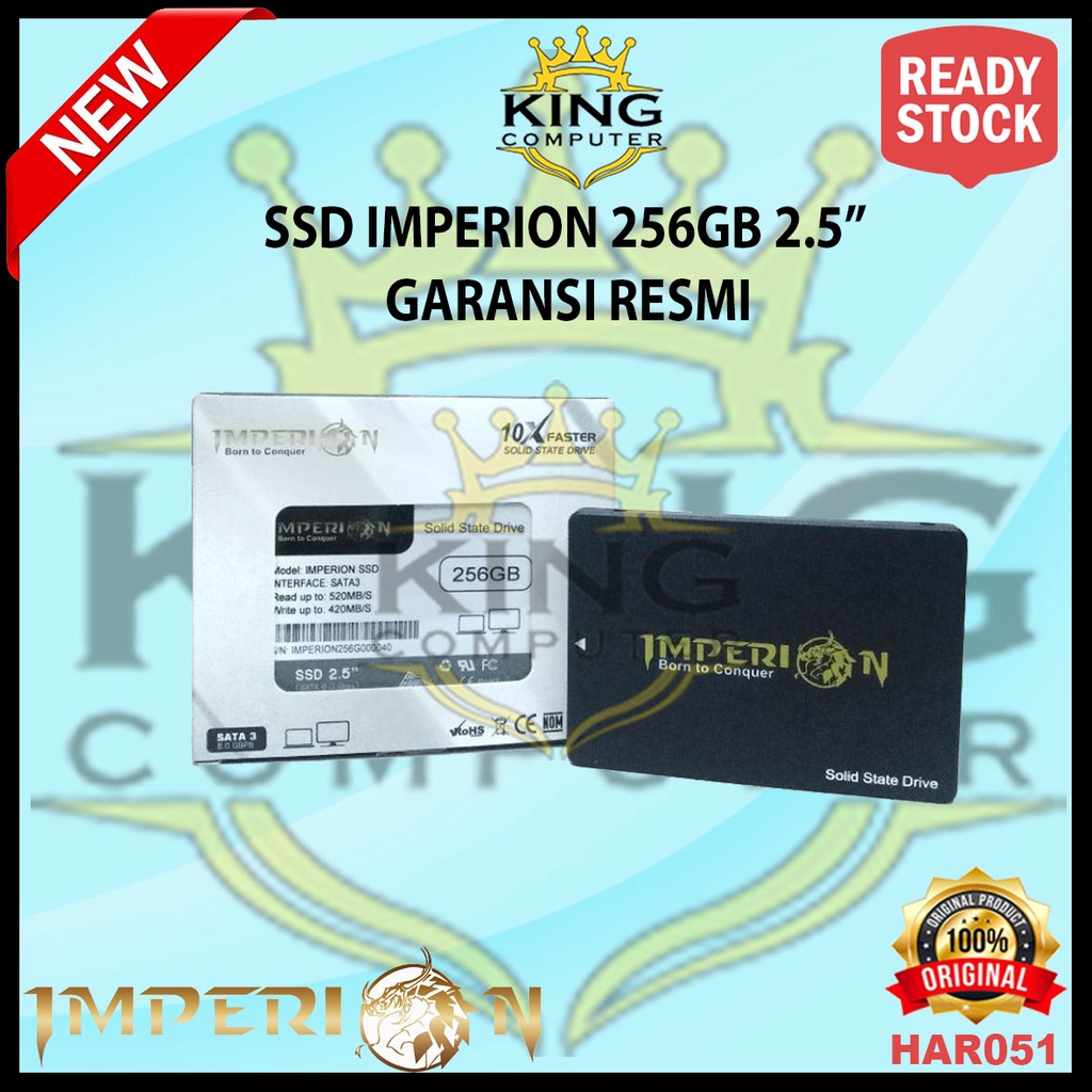 IMPERION SSD 256GB 2.5 Inch SATA 3 RESMI