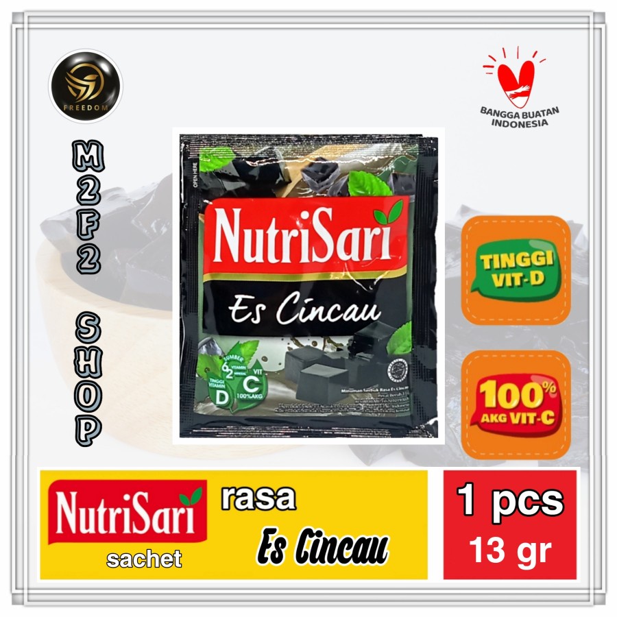 

NutriSari Minuman Serbuk Es Cincau Sachet - 13 gr (Kemasan Satuan)