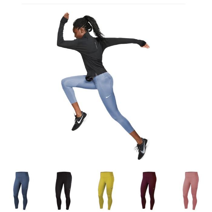 Legging Legging Premium Cewe 3/4 Women Nike Fast Running Legging High Waist
