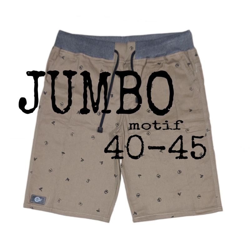 CHINOS PENDEK MOTIF JUMBO