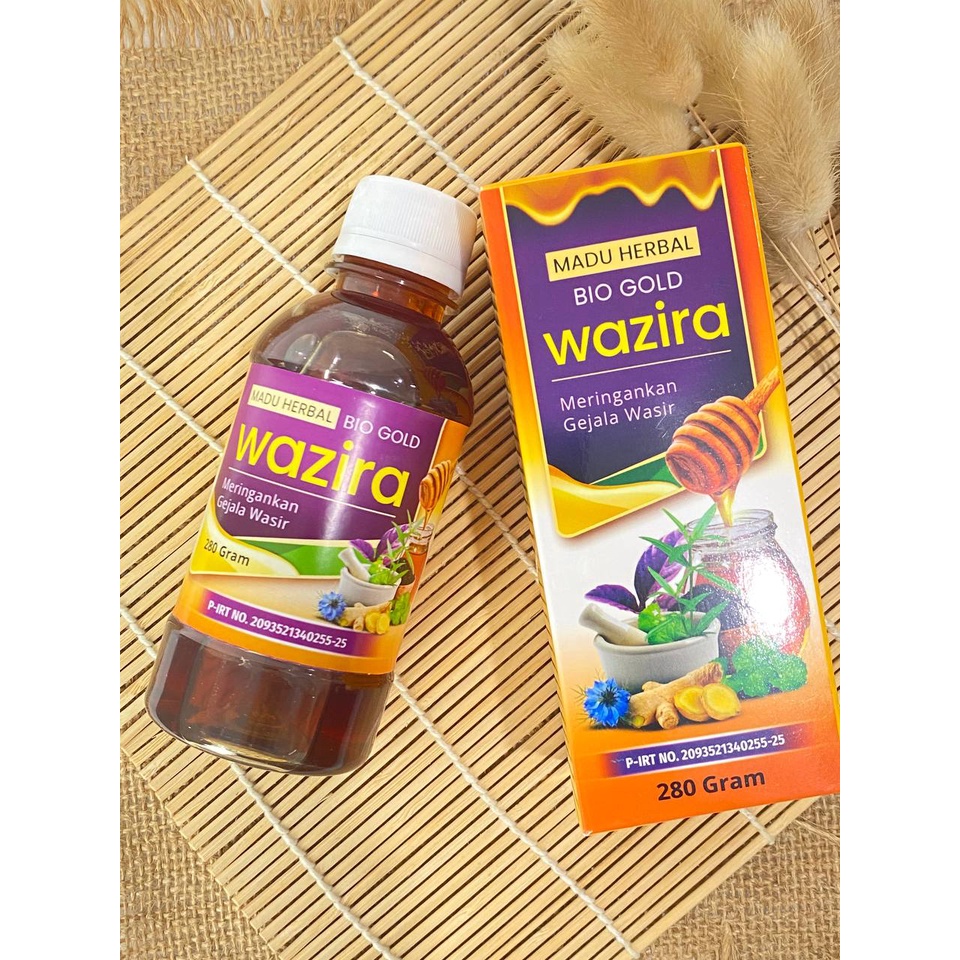 Madu Obat Wasir Ambeien Wazira Bio Gold Herbal Alami