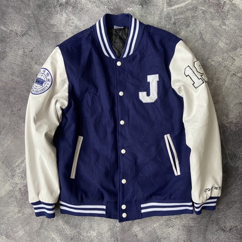 varsity univ leather varsity second jacket varsity