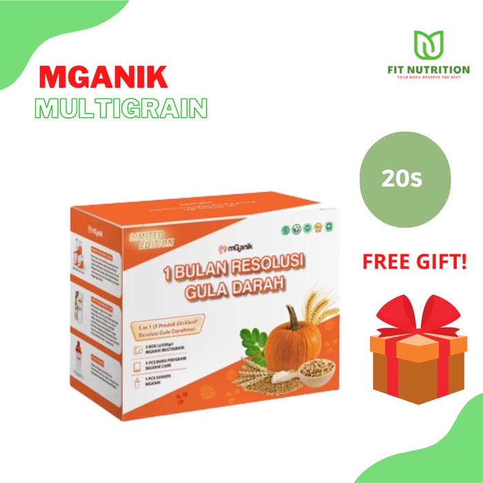 

MGanik MULTIGRAIN 20 saset 500gram Solusi Diabetes Gula Darah Tinggi .