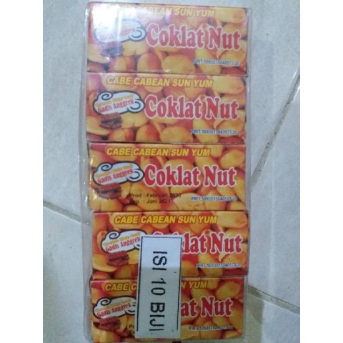 

COKLAT NUT isi 10 biji