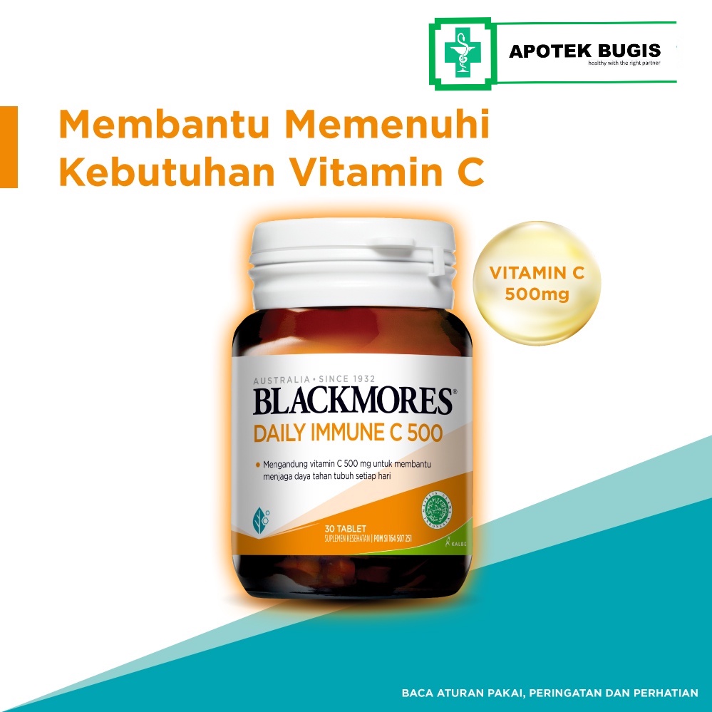 Blackmores Daily Immune C 500 30 Tablet  Vitamin C Peningkat Daya Tahan Tubuh suplemen kesehatan