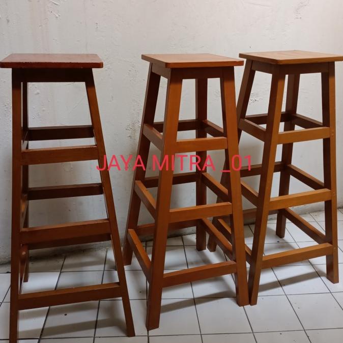 kursi kayu tinggi 1 meter (100 cm )