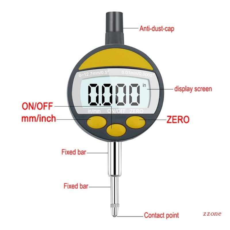 Zzz Dial Indikator Digital 0.01mm / 0.0005 &quot;