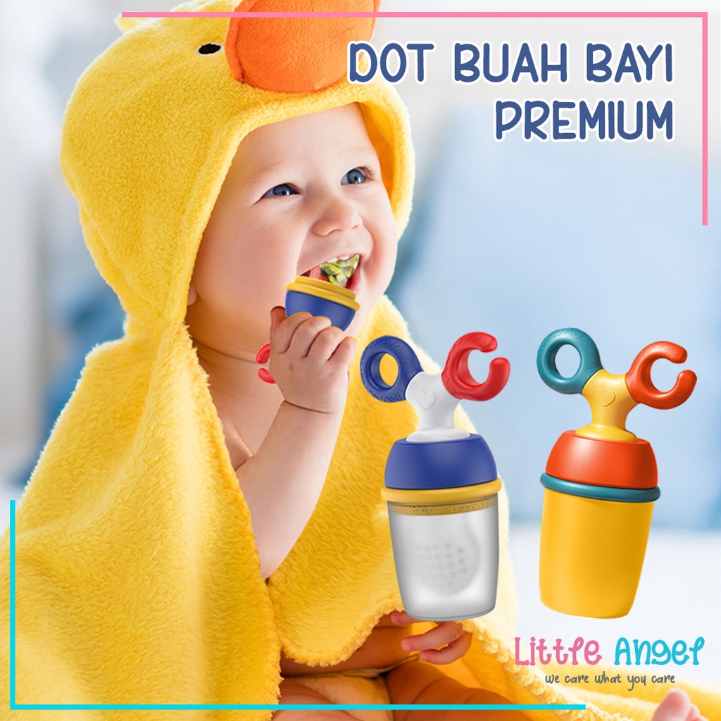 DOT BUAH EMPENG BAYI MPASI Multifungsi Mainan Gigitan Anak Bayi Baby Fruit Feeder Rattle Pacifier Original BPA FREE PREMIUM