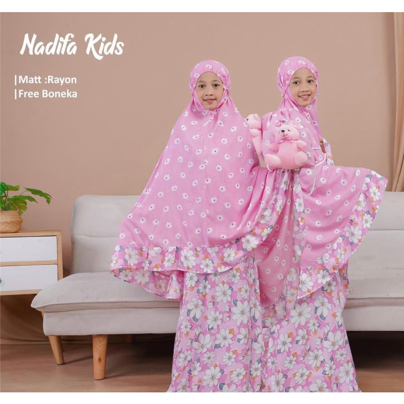 Ready stock mukena nadhifa kids by aliazara