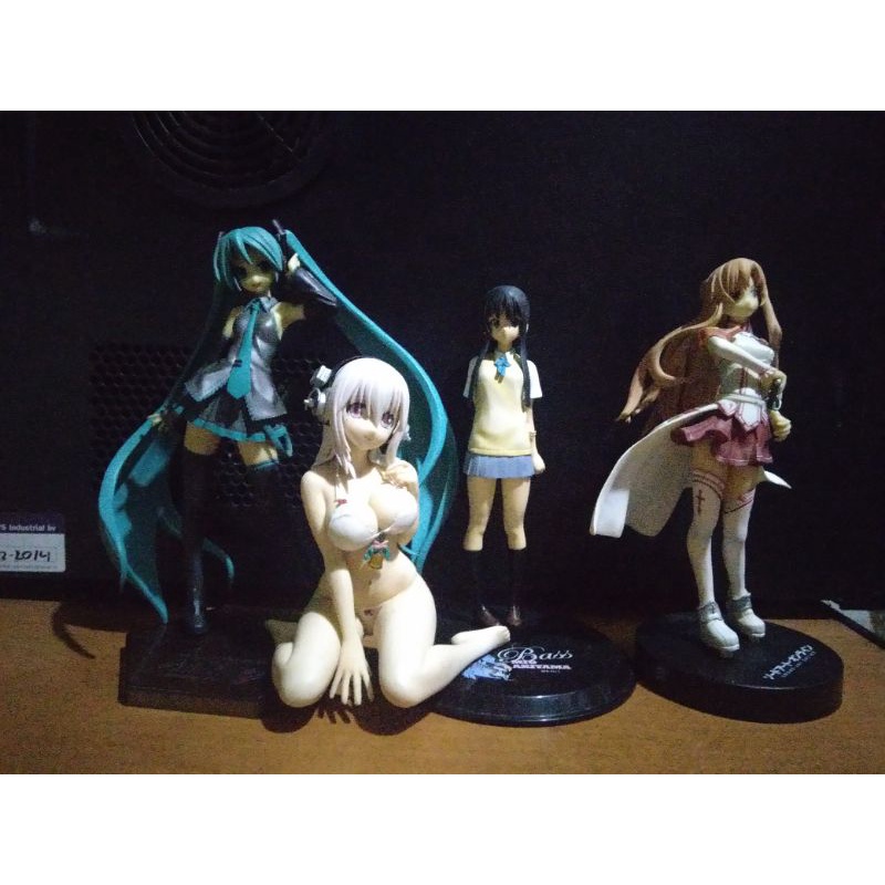 Anime Figure Mix Ori KWS Miki Hoshii Idol Master Mio Ritsu K-On Asuna Harsune Miku Sonico Lucy Nami 