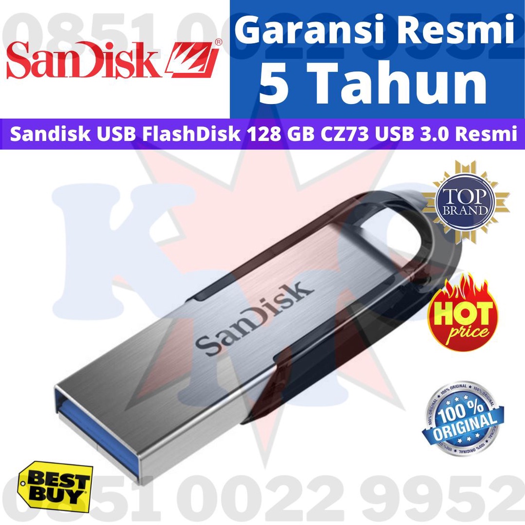 Sandisk Flashdisk Ultra Flair USB 3.0 CZ73 128GB UFD