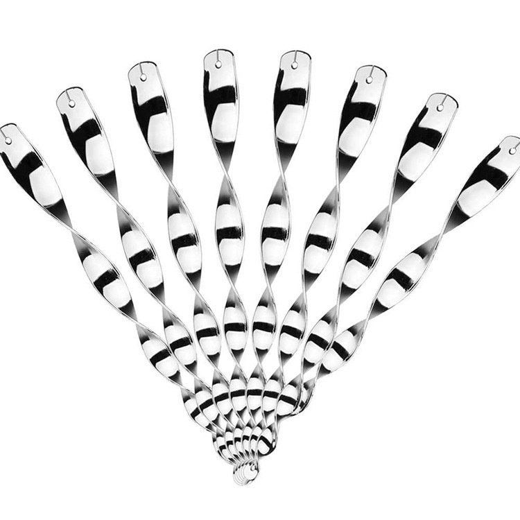 8pcs Alat Pengusir Burung Spiral Reflektif 4pasang Untuk Taman / Outdoor