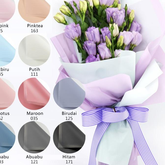

Best!! MYSTYLE KERTAS BUNGA 1 PACK = 20 PCS HX POLOS FLOWER WRAP PEMBUNGKUS BUKET BUNGA WATERPROOF 옷