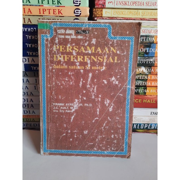 buku persamaan diferensial dalam satuan SI Matric seri buku schaum teori dan soal-soal oleh Frank Ay