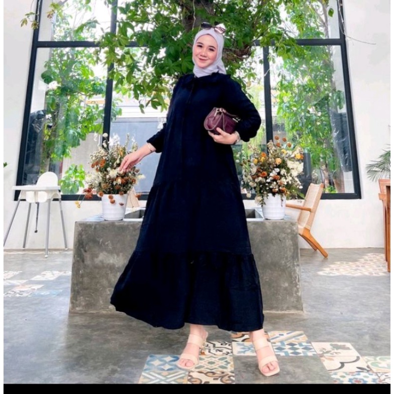 Aulia dress canda rayon tebal halus