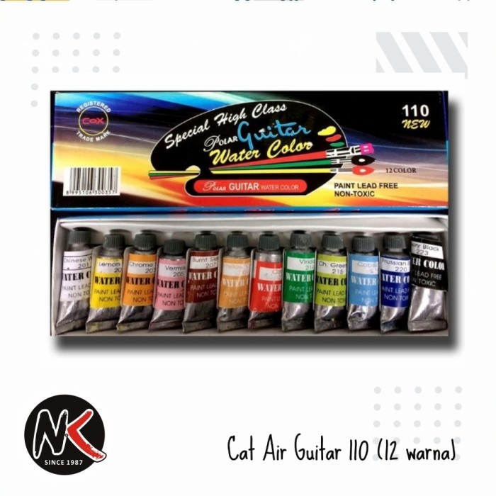 

Unik Cat Air Guitar 110 Water Color 12 Warna Gilaa!!!