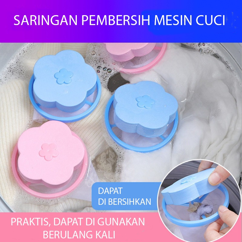 PO88 Kantong Filter Mesin Cuci Laundry Bag Mesh Alat Penyaring Kotoran Saringan Rambut Bulu