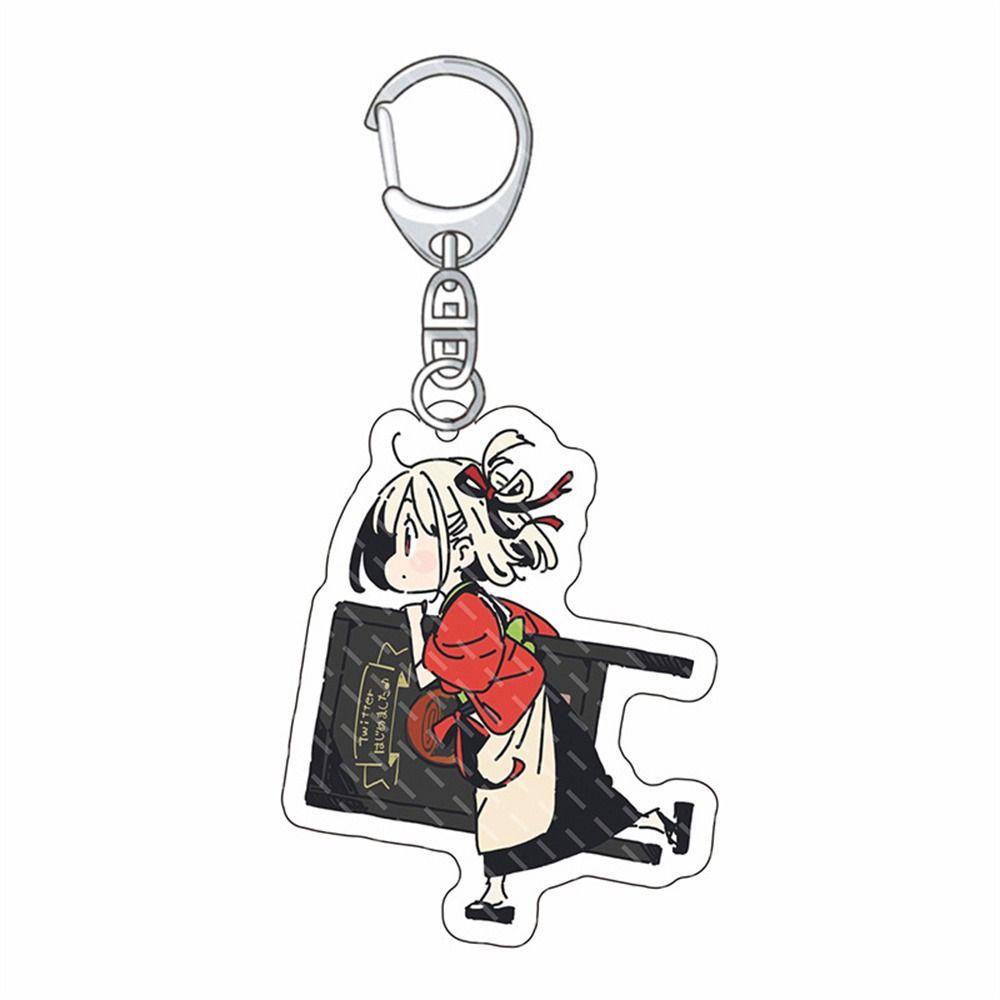 [Elegan] Lycoris Recoil Keyring Fans Hadiah Cosplay Kartun Akrilik Takina Inoue Key Ring