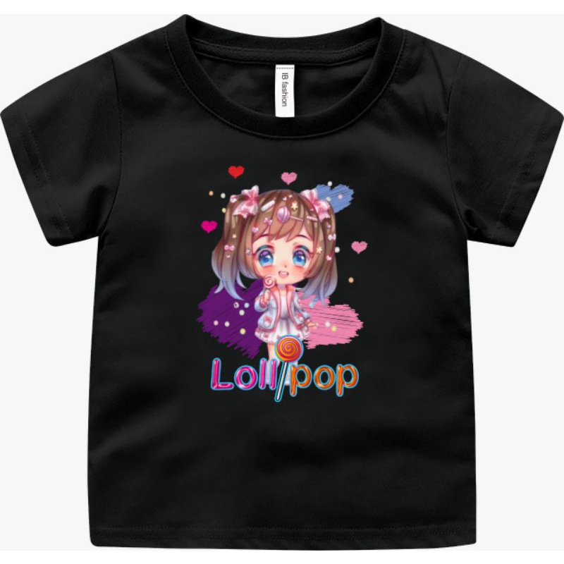 ((IB))KAOS ANAK PEREMPUAN/CEWEK LOLYPOP DIGITAL SABLON