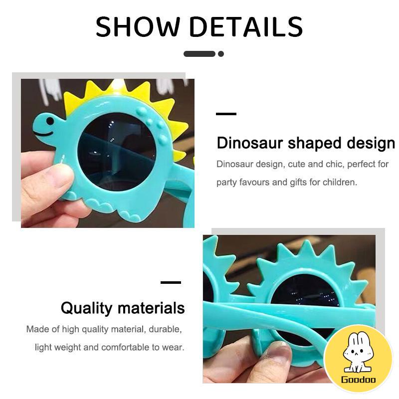 Kacamata Anak Laki-Laki Perempuan Frame Kartun Dinosaurus Lucu Untuk Pesta Ulang Tahun -Doo