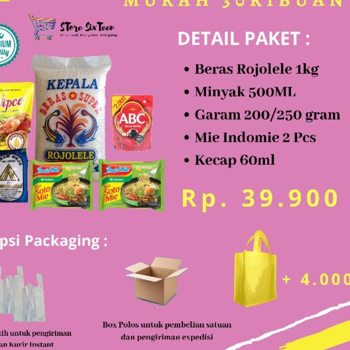 10.10 Brands Festival Paket Sembako Murah 30 Ribuan  Paket sembako murah / Paket sembako lengkap gro