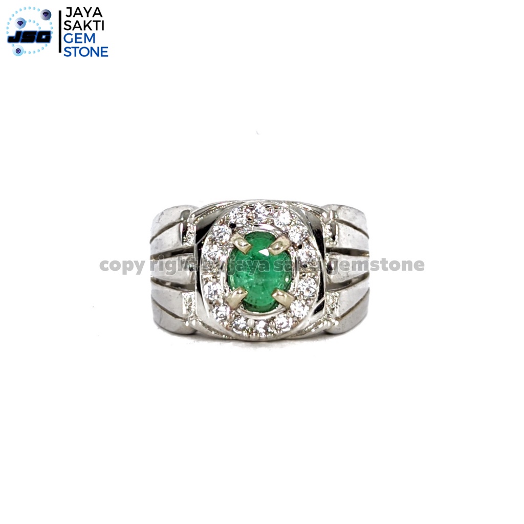 Natural Batu Permata Emerald Berly Zamrud Colombia Ce Minor EBZC15