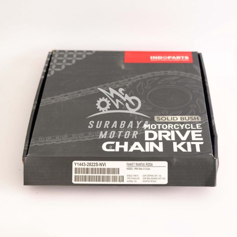 Gearset Yamaha Vixion New INDOPARTS NVI Baru Komplit SB Kemasan Baru Solid Bush