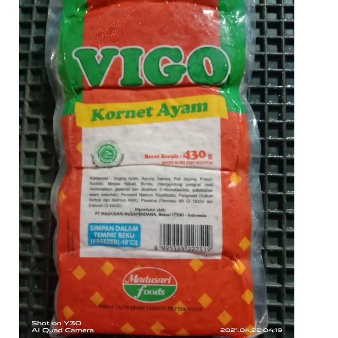 

Sikat abis--Vigo kornet ayam 430gr isi 4