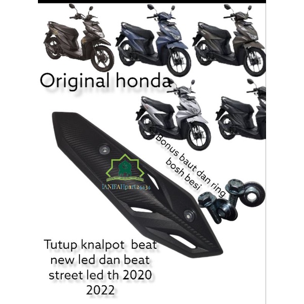 pelindung tutup knalpot  beat 2021 2022 2021 original