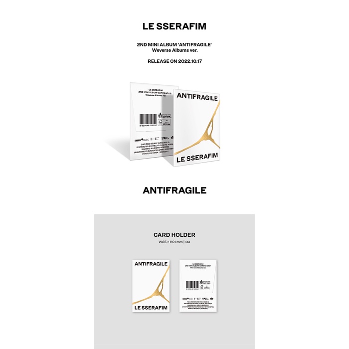 LE SSERAFIM - 2nd Mini Album ANTIFRAGILE (weverse album ver)