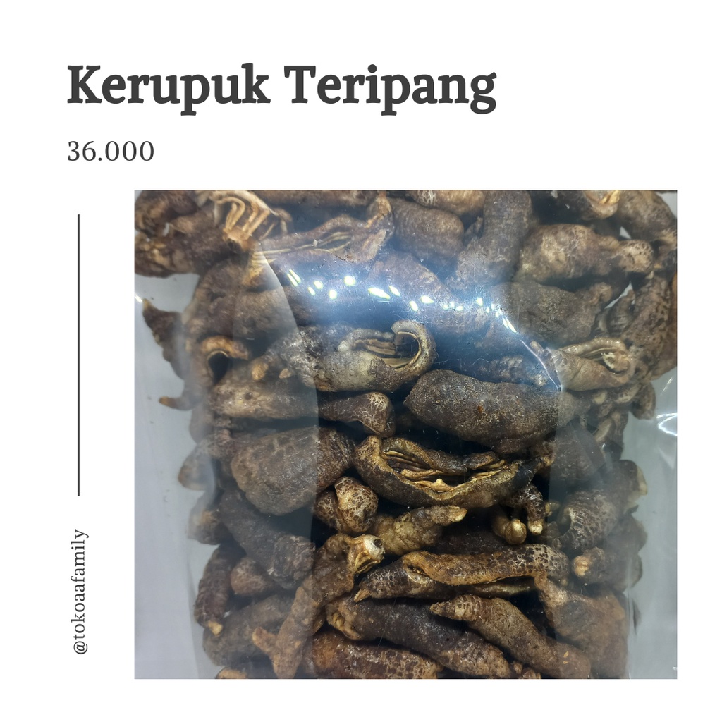

Kerupuk Teripang / Kerupuk Tripang / Kerupuk Timun Laut