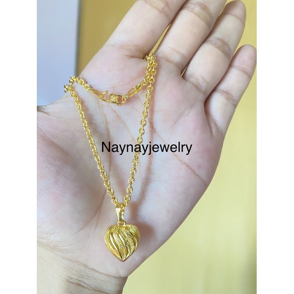 Kalung nuri 45 cm Warna mirip emas 24k / logammesin