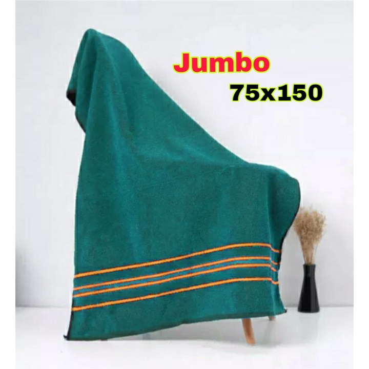 HANDUK MANDI DEWASA TEBAL SUPER JUMBO 75X150-BIRU MUDA MAESTRO