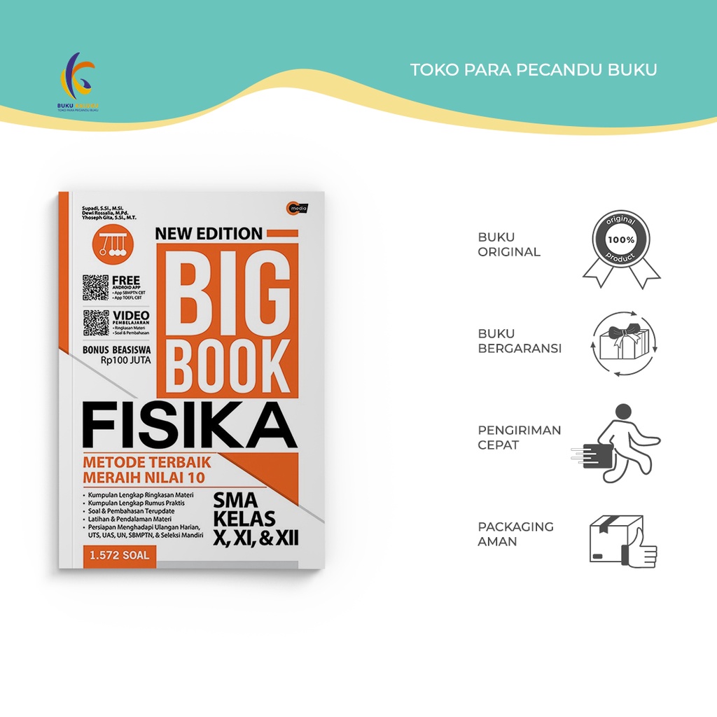 Buku Pendidikan - New Edition Big Book Fisika Sma Kl. 1,2,3 - Supadi - CMedia - Buku Kaluku
