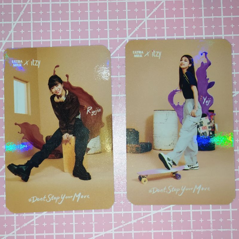 photocard/pc itzy yeji ryujin ultramilk