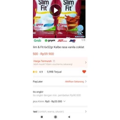 

SALE✅Susu Slim & Fit 6x52gr/ SLIMFIT / SLIM FIT Kalbe rasa vanila coklat|SQ4