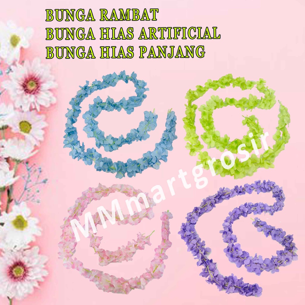 Bunga Rambat ZTHC 200 / Bunga Rambat Hias / Bunga Artificial / Bunga Panjang