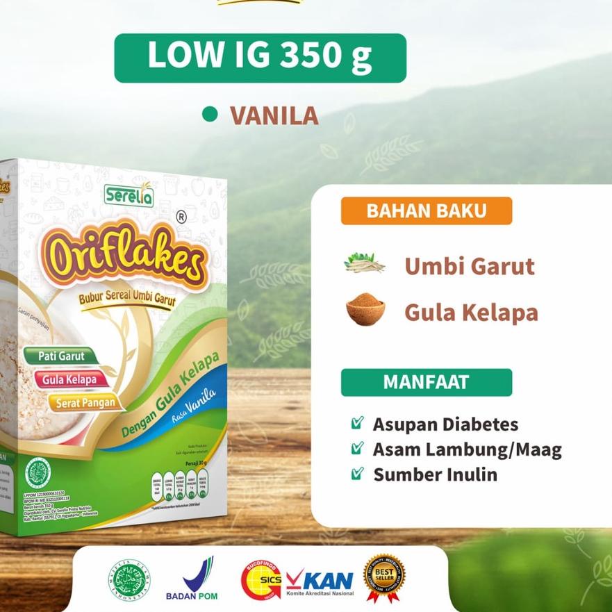 

COD✔️Oriflakes sereal umbi garut obat maag ampuh, asam lambung 350 gr|SQ2