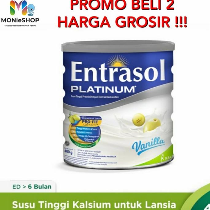 

[ COD ] Susu Entrasol Platinum 800 gram Vanila Entrasol Senior Vanila