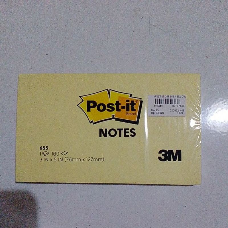 

Post it 3M kuning UK 76mmx127mm