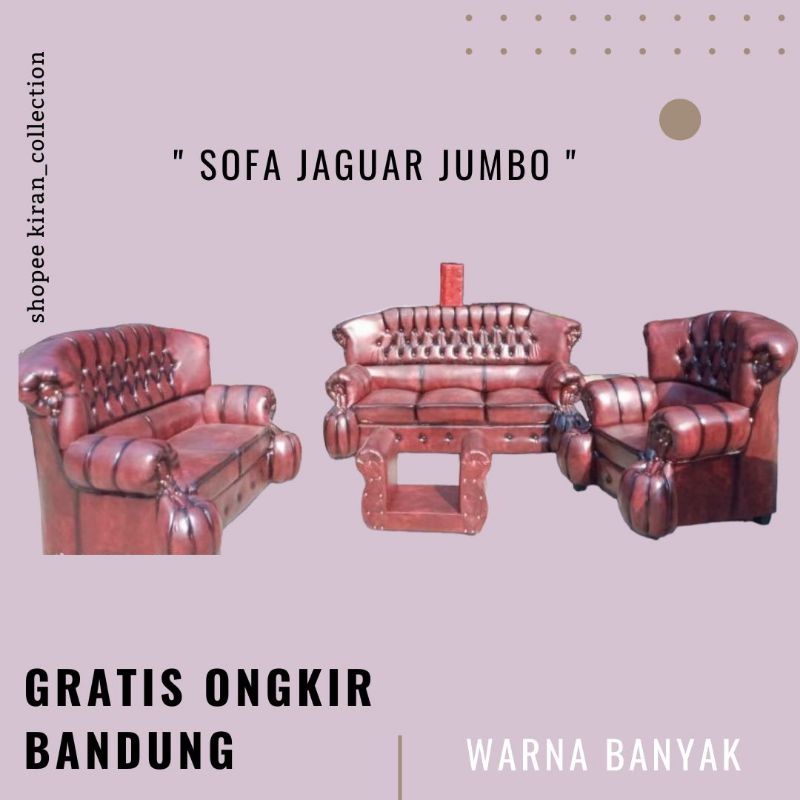 Gratis ongkir bandung termurah sofa jaguar jumbo
