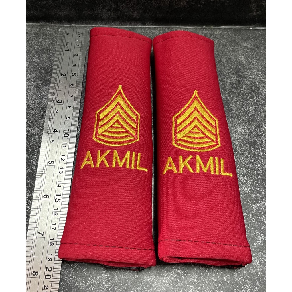 Sarung Seatbelt Akmil (Merah) - Cover Seatbelt Akmil