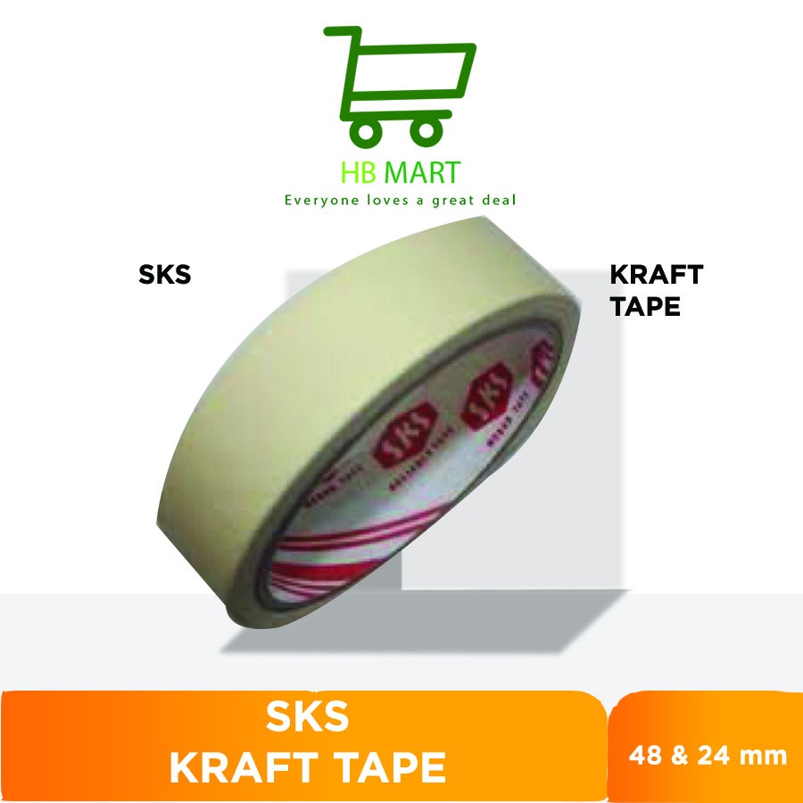 

Lakban Kertas | Kraft Tape 1” SKS