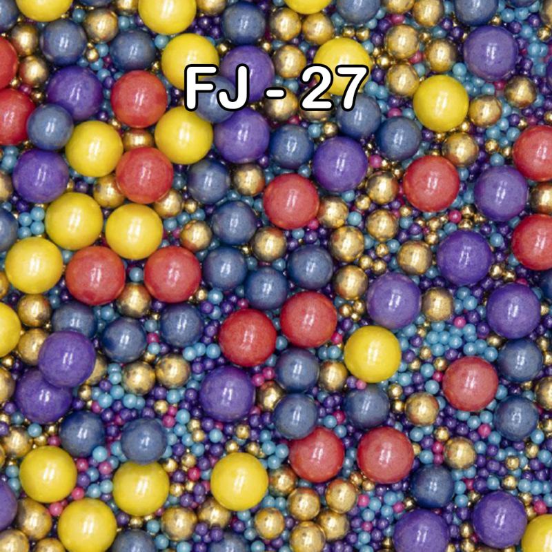 

FJ-27 sprinkle merah ungu kuning navy 15gr