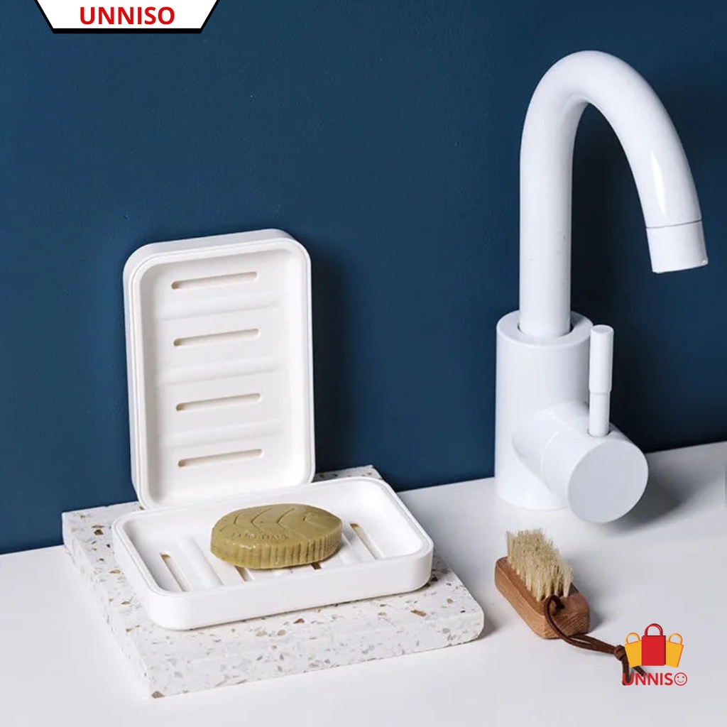 UNNISO - Kotak Sabun Nordic Style Double Layer
