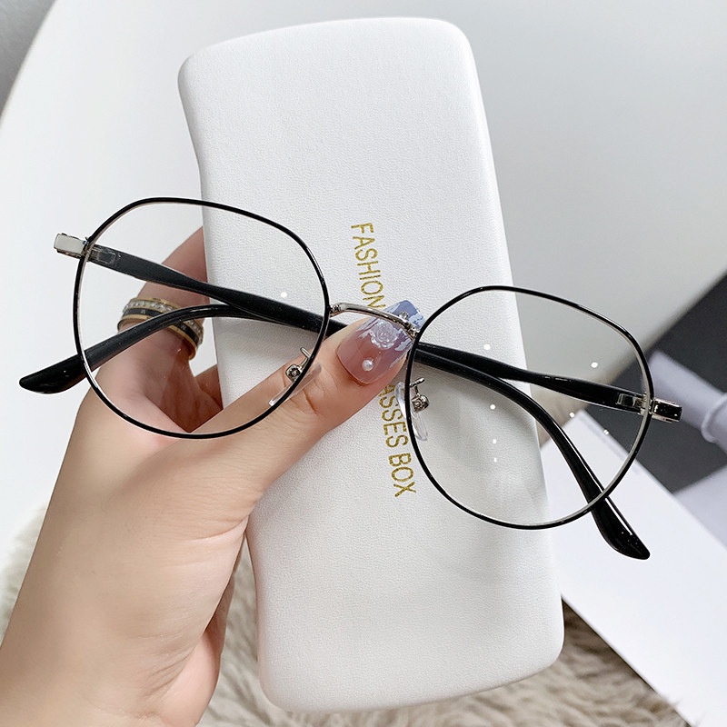 *Ready Stock* Anti Blue Light Blocking Glasses Women's Clear Anti Radiation Filter Glasses