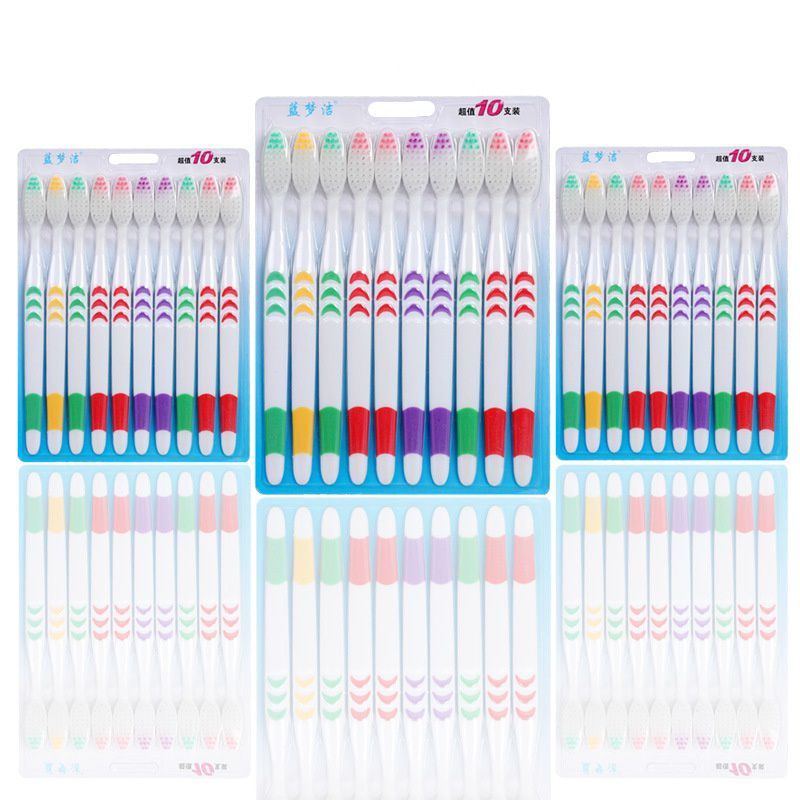 SIKAT GIGI Dewasa 10 PCS TOOTH BRUSH LEMBUT DAN BAGUS(sikat sisi 10 pcs 1 PAPAN)