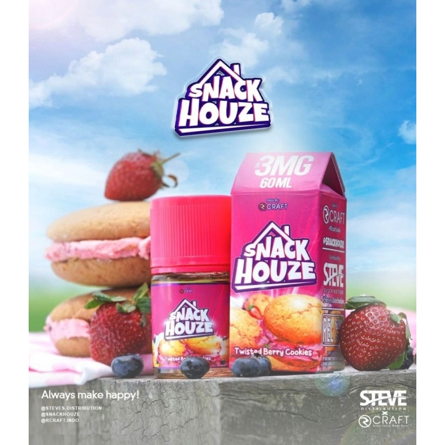 FREEBASE SNACKHOUZE V2 60ML LIQUID SNACK HOUZE V2 TWISTED BERRY COOKIE