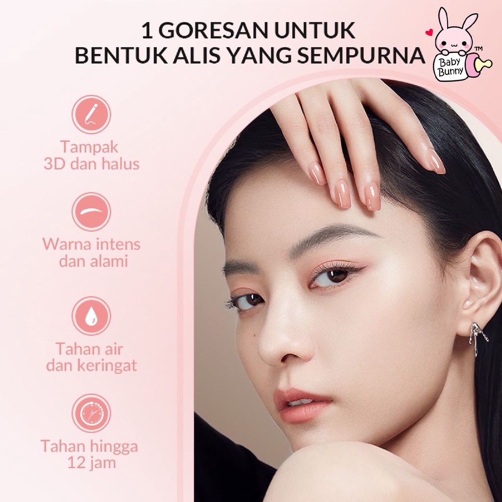 ❤ BELIA ❤ COLORKEY x BIOAQUA Fine Brow Sclupting Pencil Pensil Alis Waterproof Eyebrow Pencil Alis 3 Colours Tahan Air dan Keringat  | BPOM